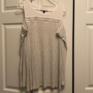 INC size XL, Super comfy T-shirt material, cute cut out shoulders, snug fit
